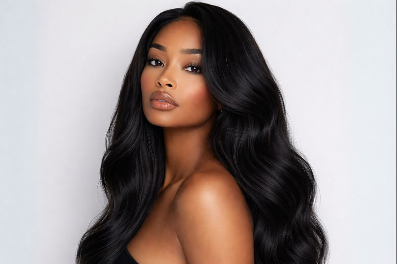 Luxury raw human hair bundles