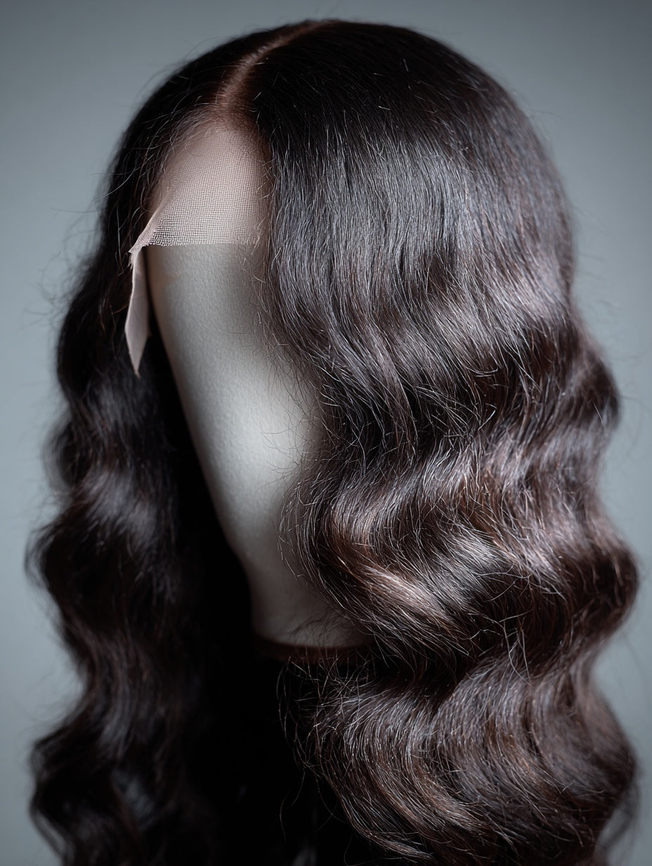 Raw Peruvian Human Hair HD Lace Wig – Glueless, Single Donor, Unprocessed